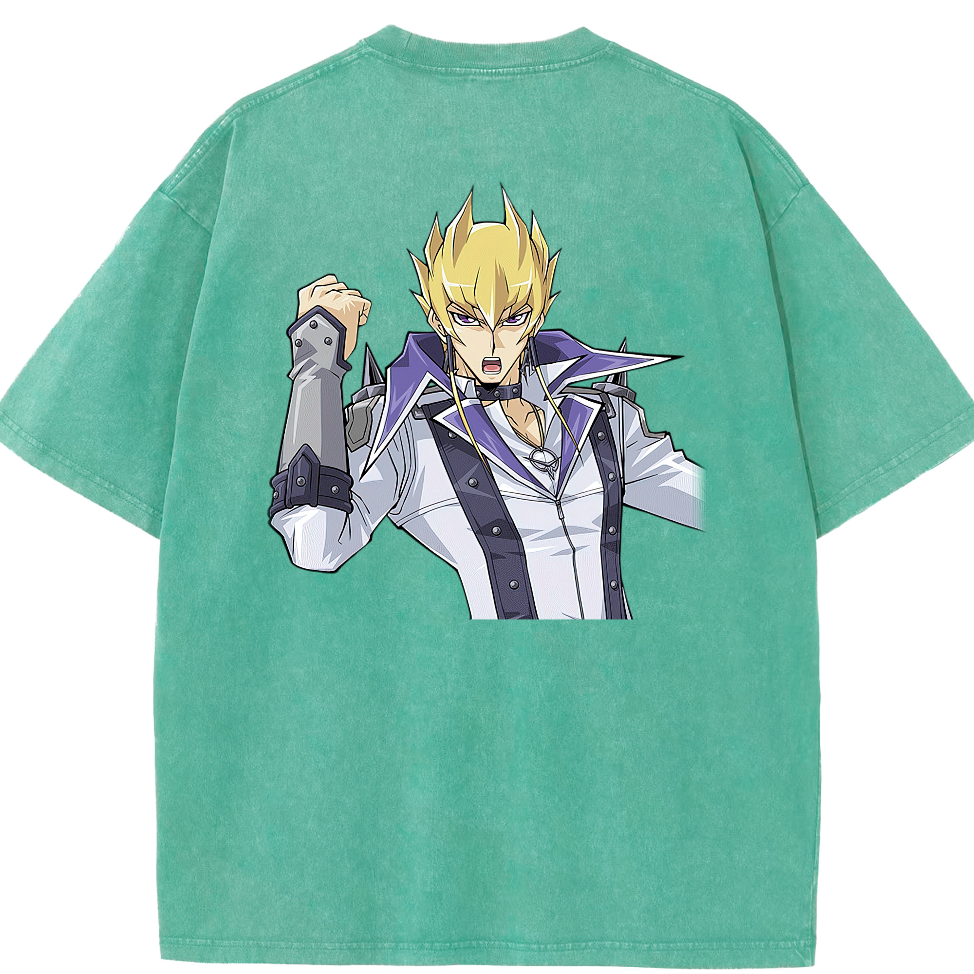 （画像用） 遊☆戯☆王 Yu-Gi-Oh! 綿100% ヴィンテージ風 半袖Tシャツ（背面プリント）